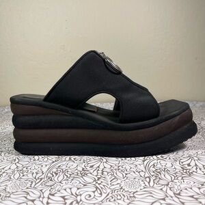 Stella McCartney Brown & Black Scuba Slides